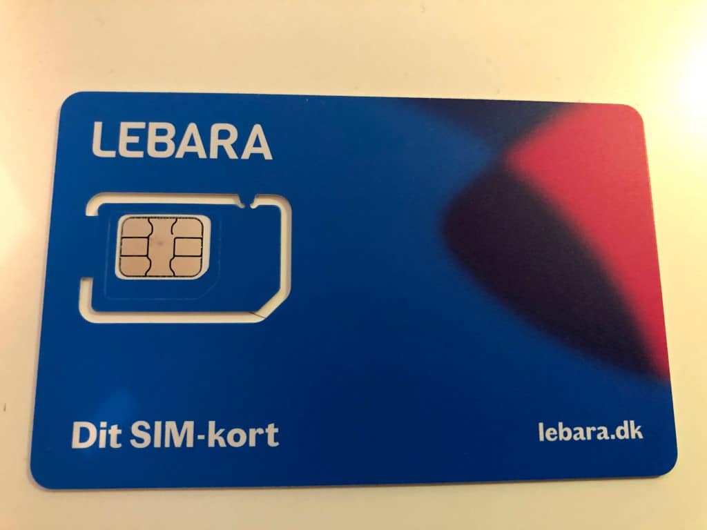 SIM kort fra Lebara